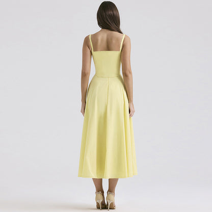 Yellow slip Dress