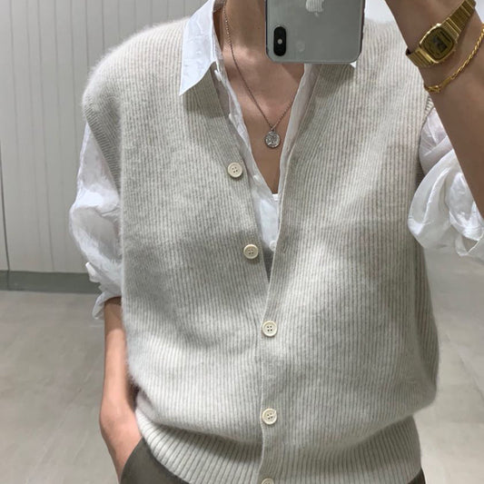 Wool-Korean Cardigan Style